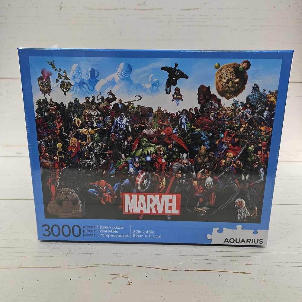Aquarius Marvel Universe Cast 3000 Piece Jigsaw Puzzle 32 x 45 Characters